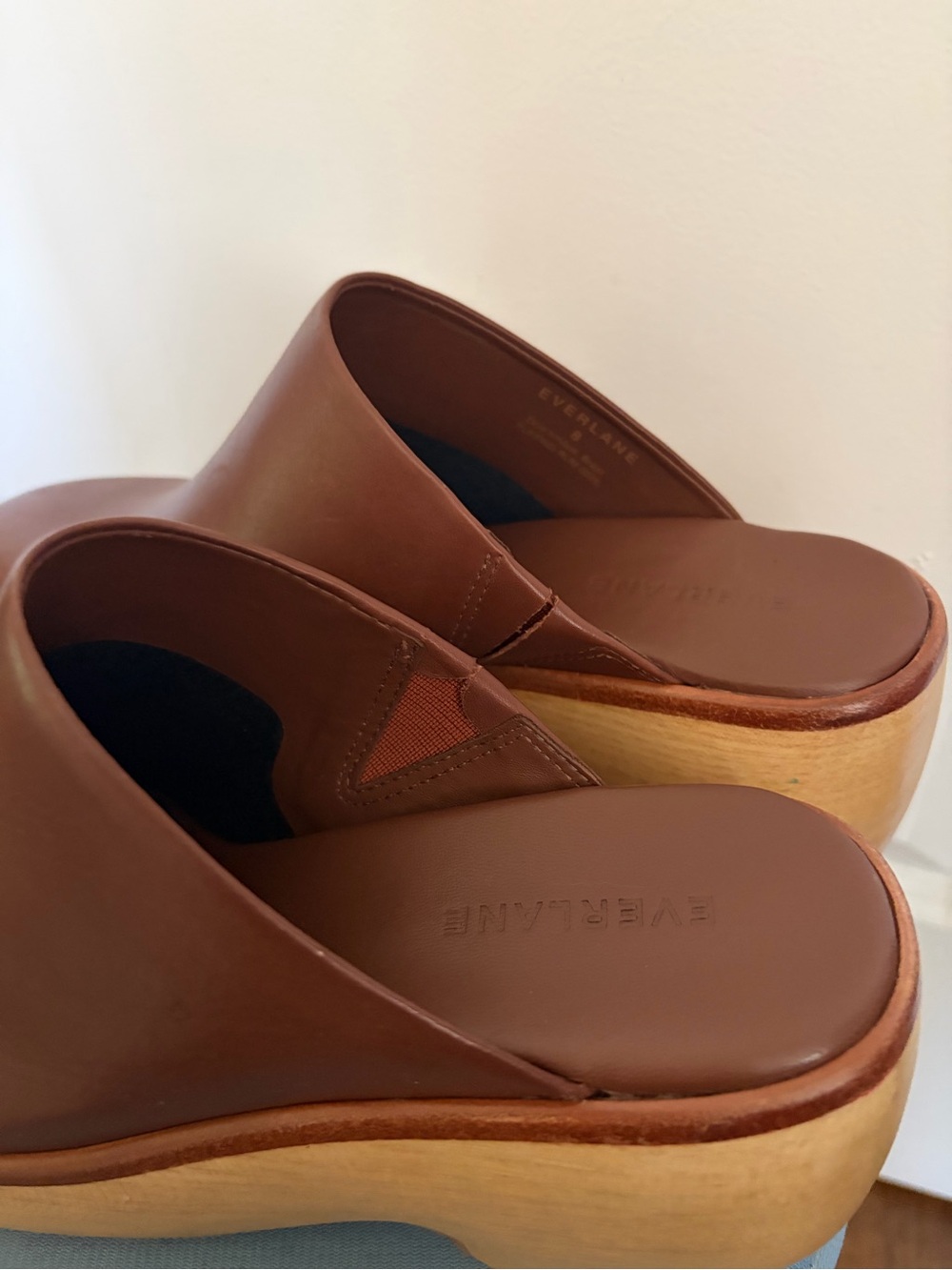 EVERLANE Leather THE WOODEN PUFFA CLOG - Size 8 - Picture 4 of 16